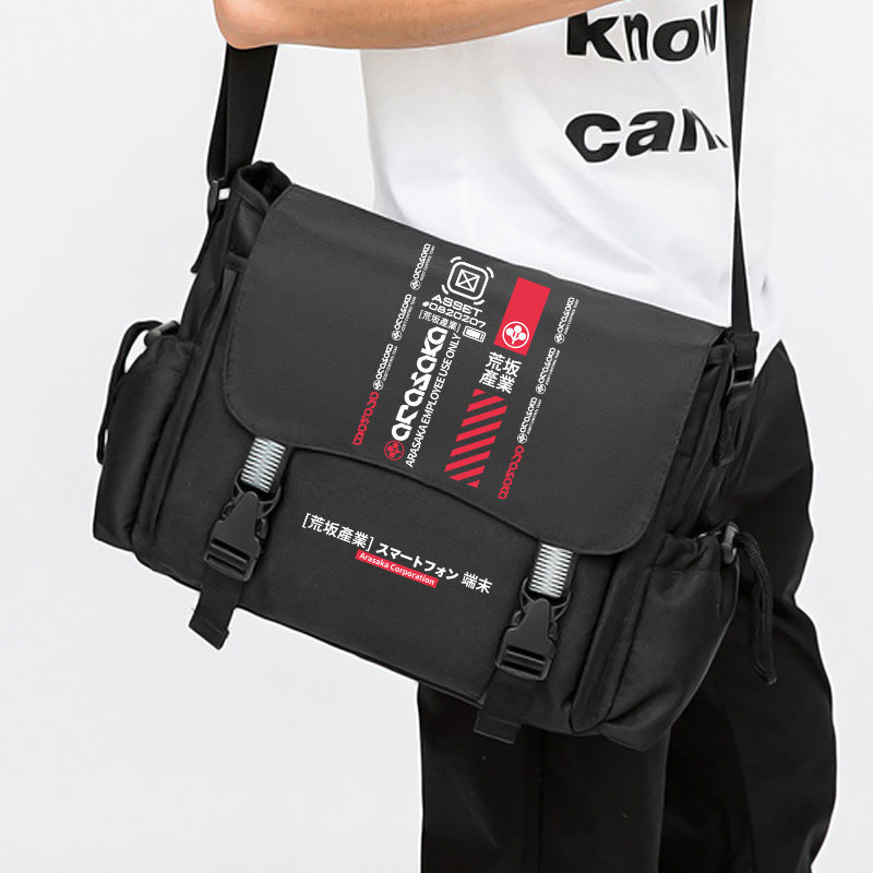 Cycling Commuter Bag - حقيبة ظهر أنيمي سايبربانك 2077 للرجال،