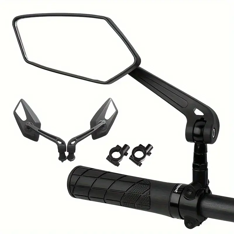 Mirror Handlebar Convex - قطعتان من مرايا المقود للدراجات النارية،