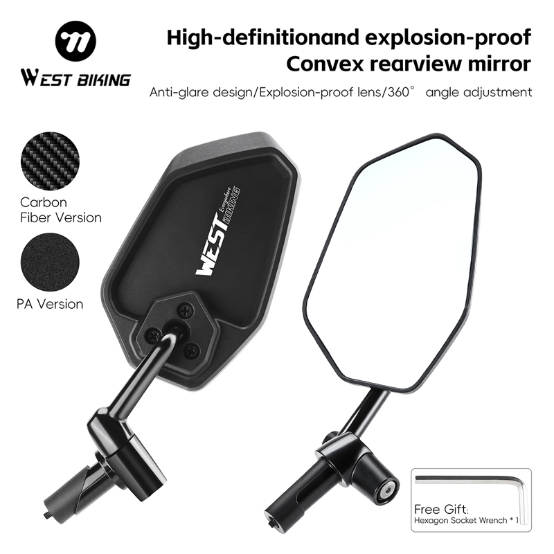 Mirror Handlebar Convex - مرآة خلفية محدبة مضادة للوهج من