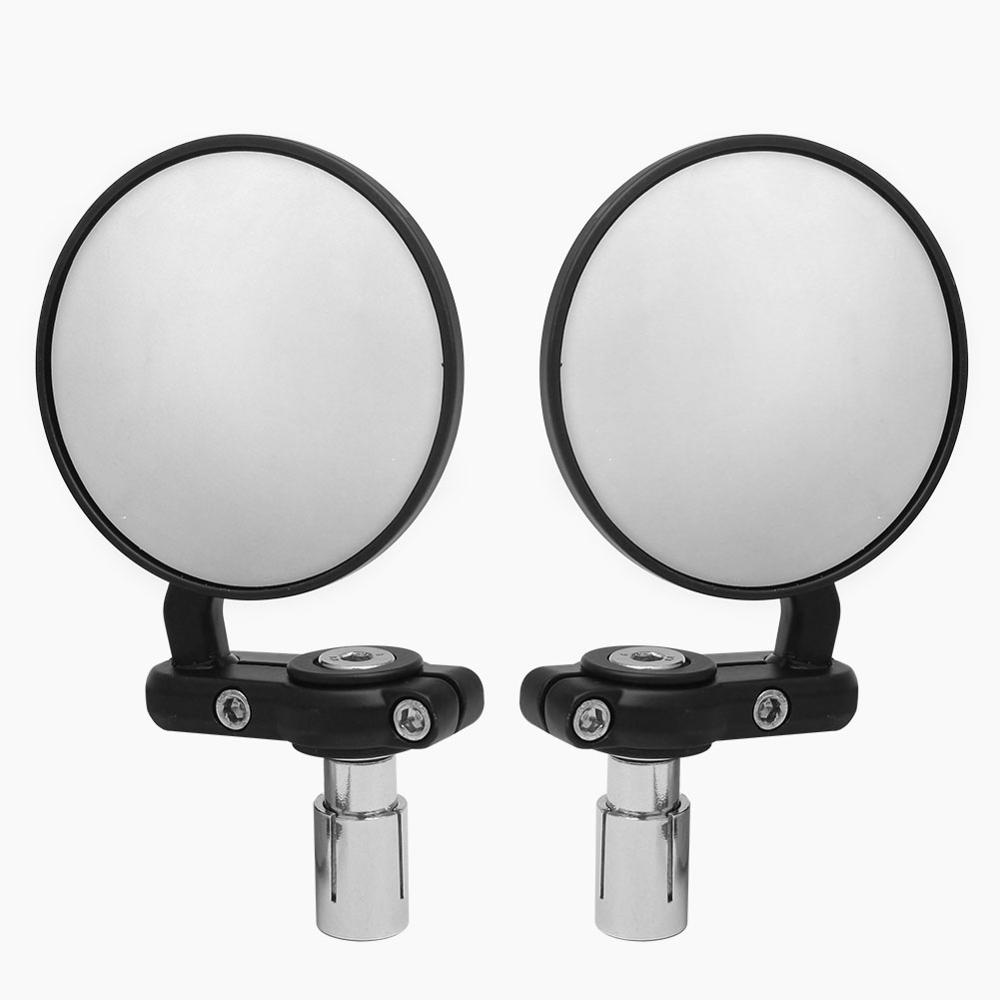 Mirror Handlebar Convex - قطعتان من مرايا الدراجات النارية المستديرة