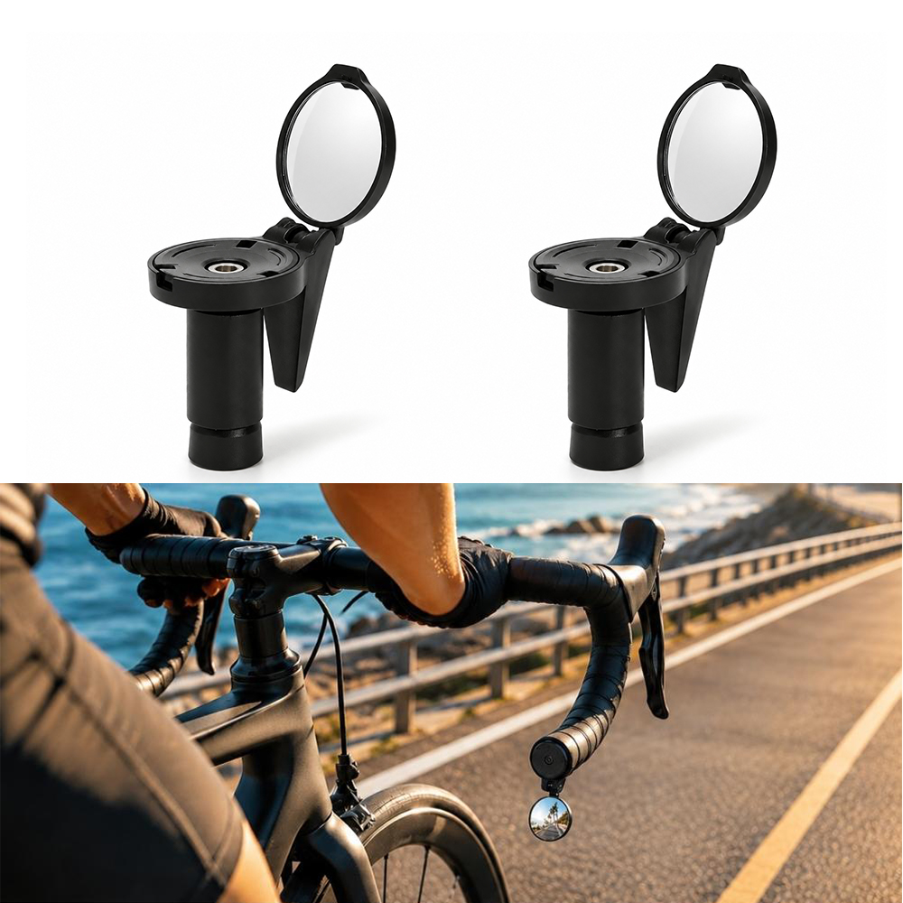 Mirror Handlebar Convex - دراجة المقود نهاية مرآة دراجة الرؤية