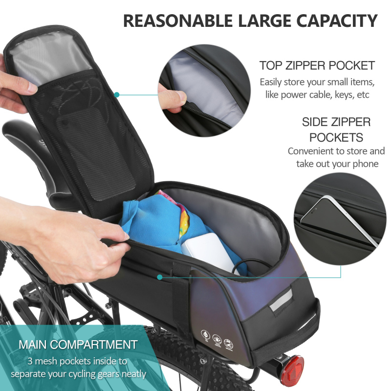 عاكس دراجة جبلية حقيبة مقعد مق - مراجعة Cycling Commuter Backpack Waterproof وسعره