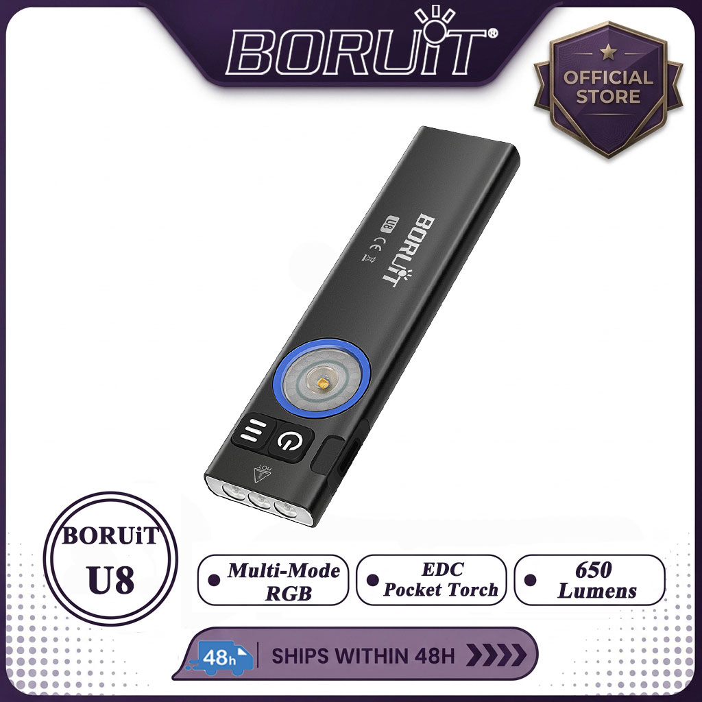 BORUiT U8 650LM EDC مصباح ليد  - مراجعة Cycling To Work وسعره