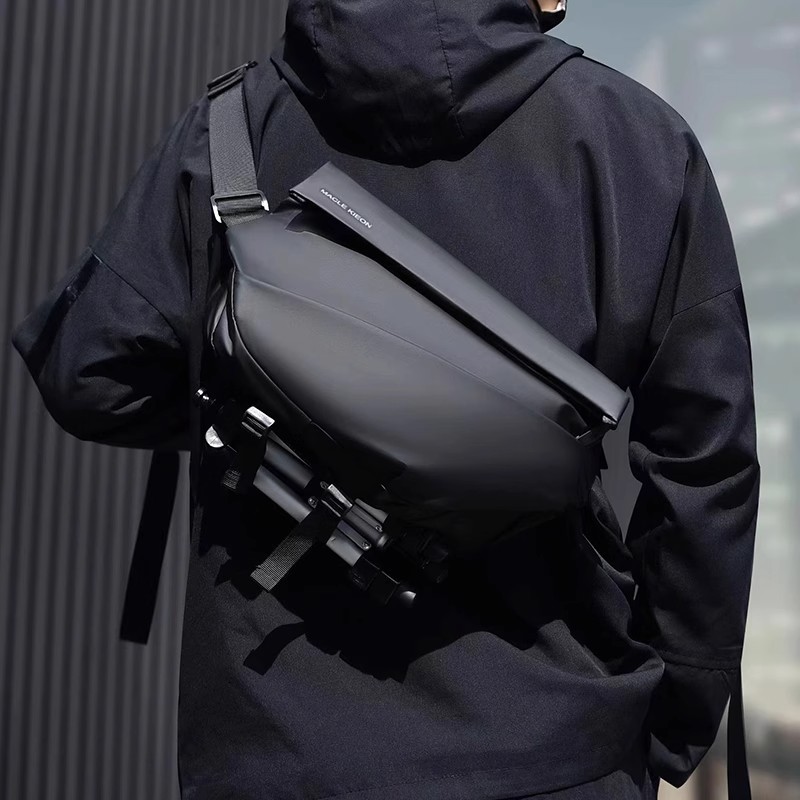 حقيبة صدر عصرية للرجال، حقيبة  - مراجعة Waterproof Cycling Commute وسعره