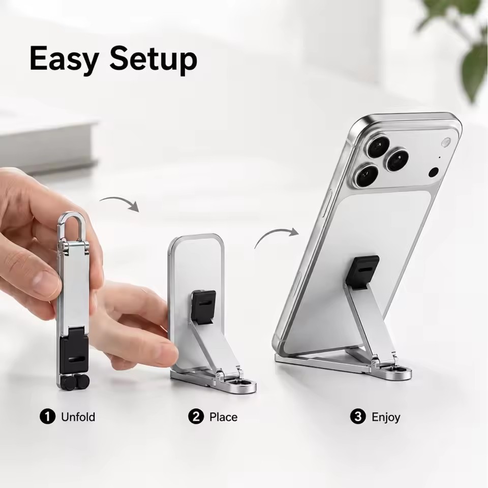 حامل هاتف محمول صغير قابل للطي - مراجعة Kickstand Adjustable وسعره
