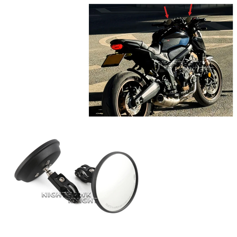 مرآة دائرية محدبة واسعة الزاوي - مراجعة Mirror Handlebar Convex وسعره